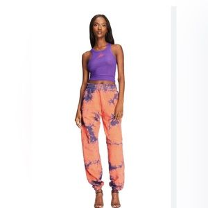 I.AM.GIA purple ribbed tank EUC